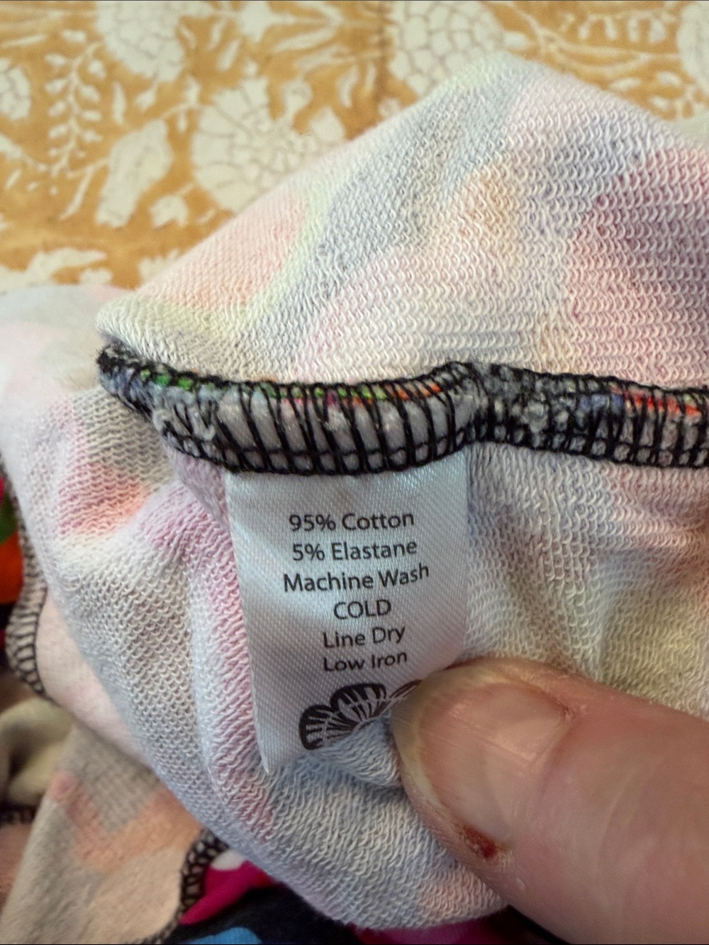 Lesley Evers XL Audrey Pants in Jubilee Multicolor knit, pockets - Picture 3 of 7